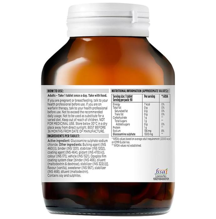 Blackmores Glucosogreen 1500 with Glucosamine Sulphate | Tablet for Joint Mobility | Flavour Vanilla