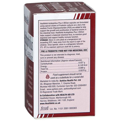 Healthaid Acidophilus Plus 4 billion Capsule