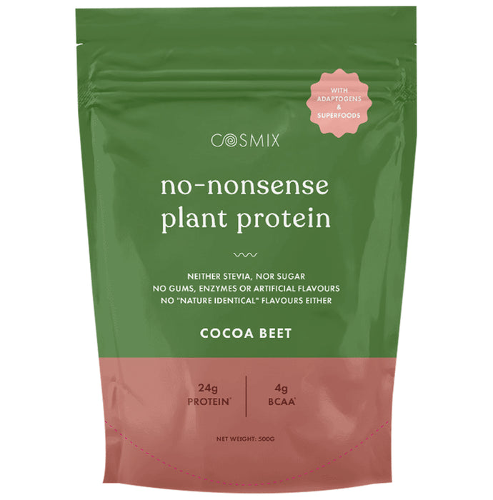 Cosmix No-Nonsense Plant Protein (500gm Each) Cocoa Beet - Classic Derma