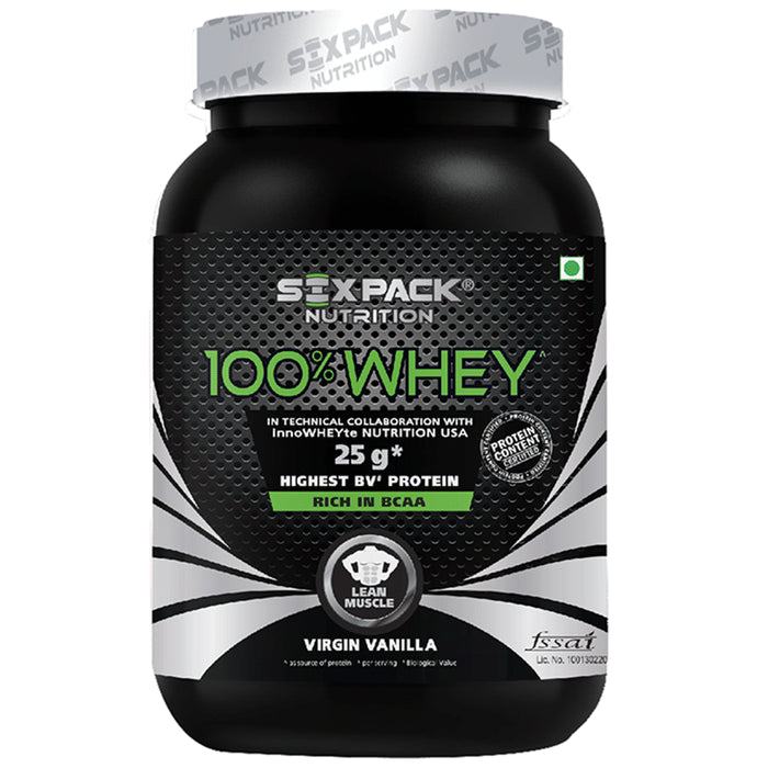 Sixpack Nutrition 100% Whey Protein Powder Virgin Vanilla - Classic Derma