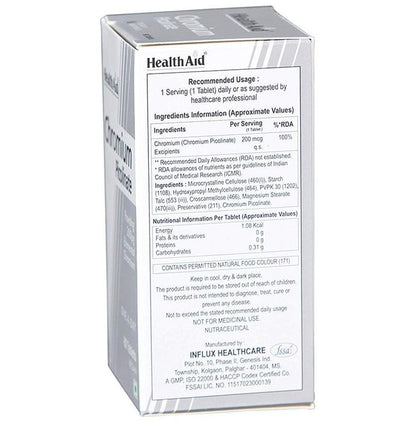 Healthaid Chromium Picolinate 1800mcg Tablet