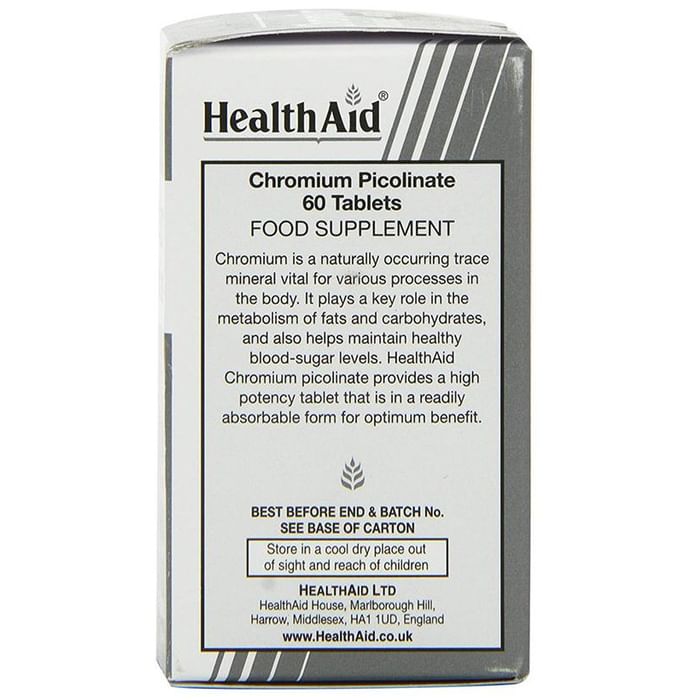 Healthaid Chromium Picolinate 1800mcg Tablet