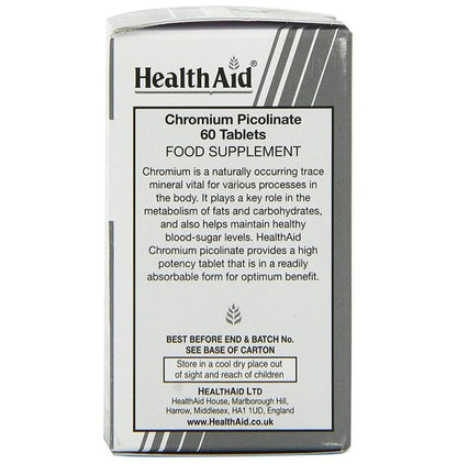 Healthaid Chromium Picolinate 1800mcg Tablet