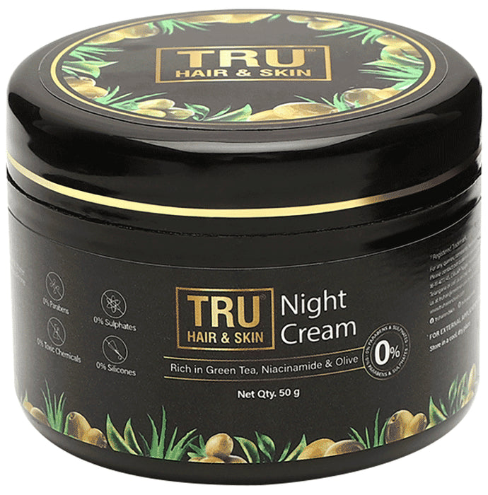 Tru Hair & Skin Night Cream for Acne & Pimples - Classic Derma