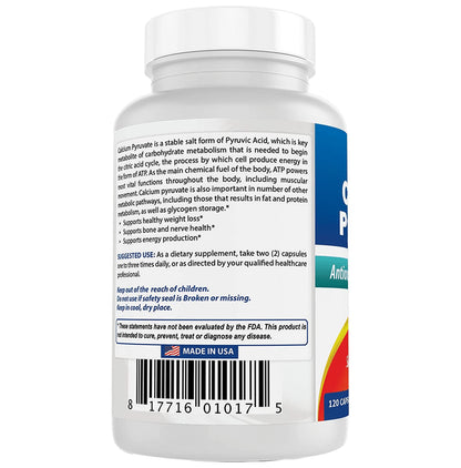 Best Naturals Calcium Pyruvate 750mg Capsule (120 Each)