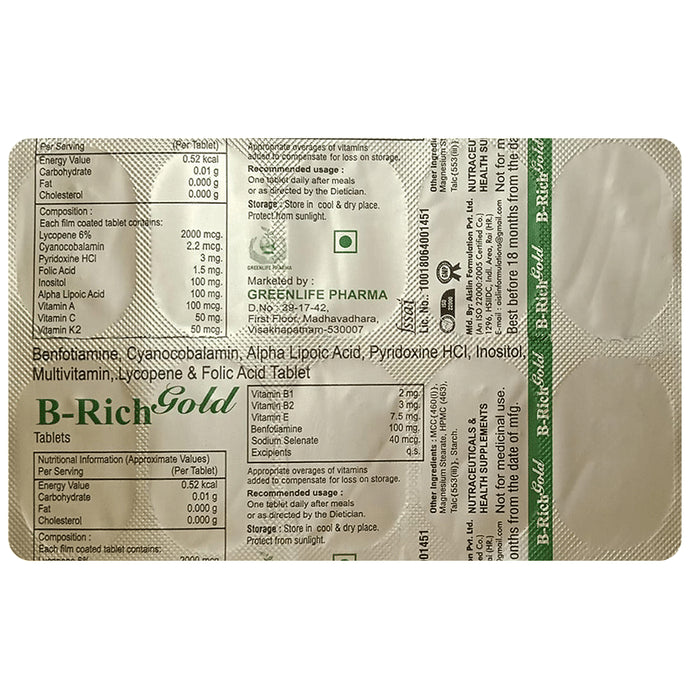 B-Rich Gold Tablet - Classic Derma