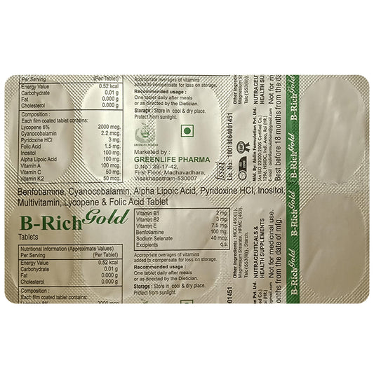 B-Rich Gold Tablet - Classic Derma