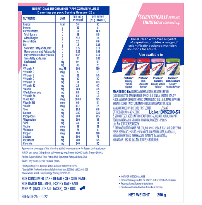 Protinex Mother’s Drink with DHA, Vitamins & Protein | Nutrition Formula Chocolate Powder