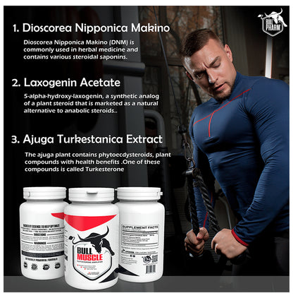 Bull Pharm Bull Muscle Testosterone Amplifier for Muscle Growth and Strength Capsule