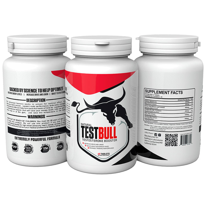 Bull Pharm Natural Test Bull Testosterone Booster Increase Drive & Libido Tablet