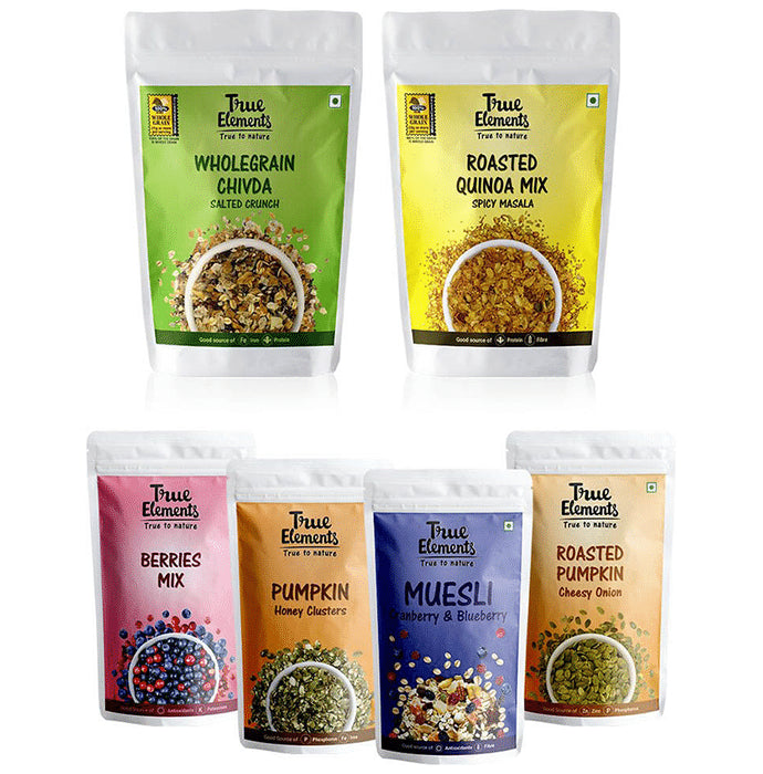 True Elements Combo Pack of Tasty Crunchy Snacks (320gm Each) - Classic Derma