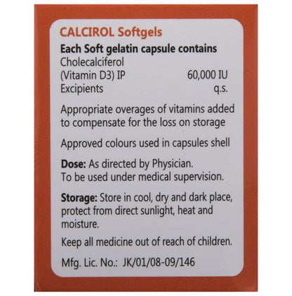 Calcirol 60000IU Softgels