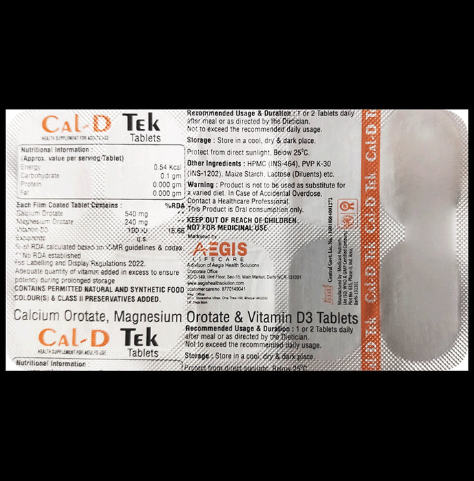 Cal-D Tek Tablet