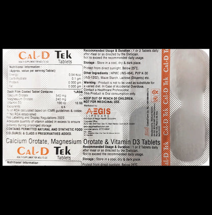 Cal-D Tek Tablet