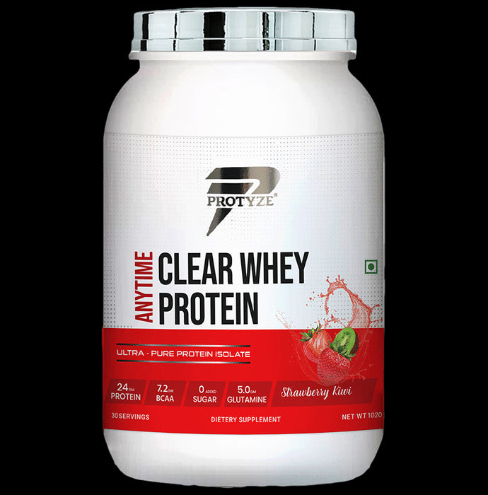 Protyze Anytime Clear Whey Protein Powder Strawberry Kiwi - Classic Derma