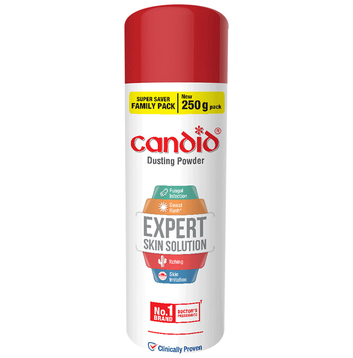 Candid Dusting Powder | Derma Care | Clinically Proven | For Fungal Infection, Sweat Rash, Skin Irritation & Itching - Classic Derma