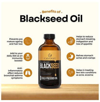 Caraway 100% Organic Black Seed Cold Pressed Oil