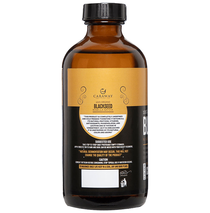Caraway 100% Organic Black Seed Cold Pressed Oil