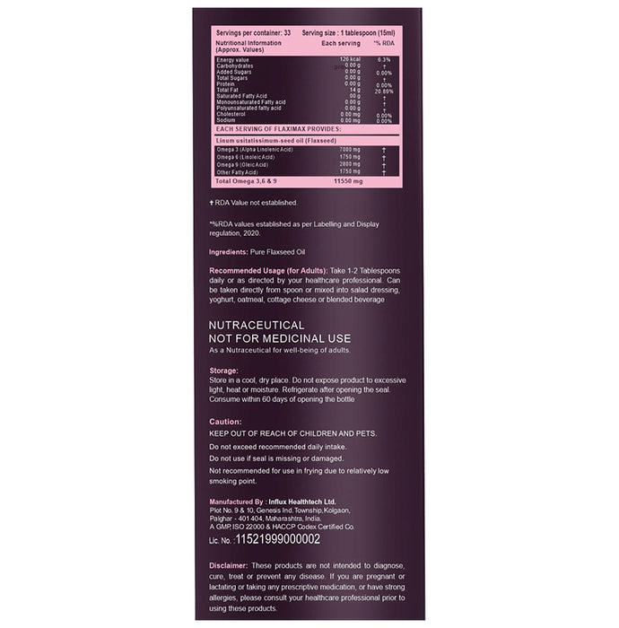 Carbamide Forte Cold Pressed Flaxseed Oil