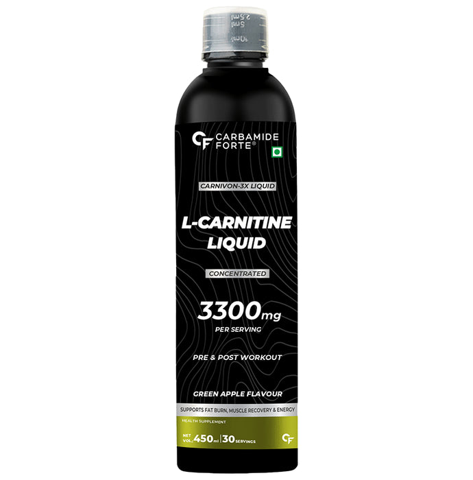 Carbamide Forte L-Carnitine 3300mg Liquid Green Apple - Classic Derma