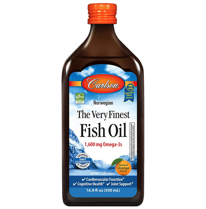 Carlson The Very Finest Fish Oil 1600mg Orange - Classic Derma