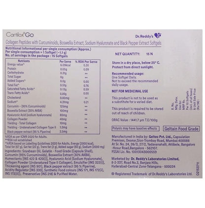 Cartilox Go Softgel for Bone & Joint Health