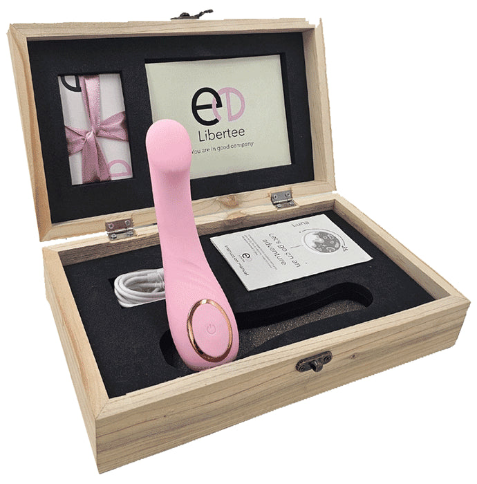 Libertee Luna Curved Personal Massager Rose - Classic Derma