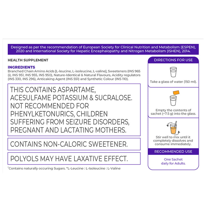 Celevida LIV BC Sachet (7.5gm Each) Orange Sugar Free & Gluten Free