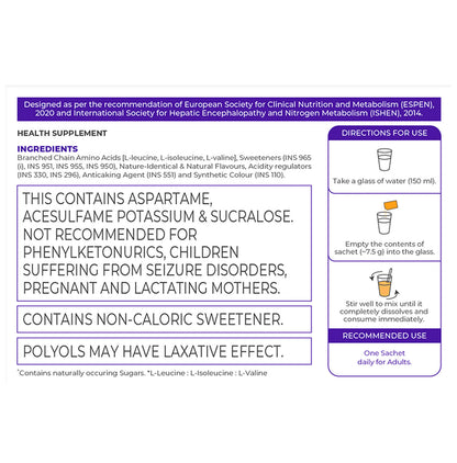 Celevida LIV BC Sachet (7.5gm Each) Orange Sugar Free & Gluten Free