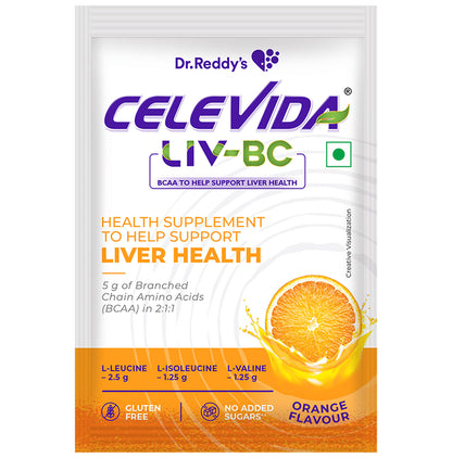 Celevida LIV BC Sachet (7.5gm Each) Orange Sugar Free & Gluten Free