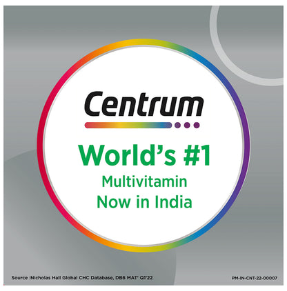 Centrum Adult 50+ | Veg Tablets for Joints, Heart & Immunity | World's No.1 Multivitamin & Multimineral