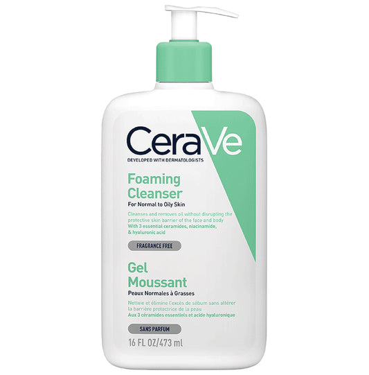 CeraVe Foaming Cleanser for Normal & Oily Skin - Classic Derma