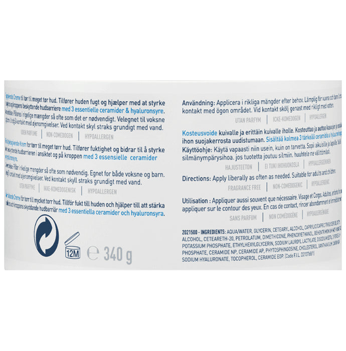 CeraVe Moisturising Cream for Dry to Very Dry Skin | Hydrating Face Care Product