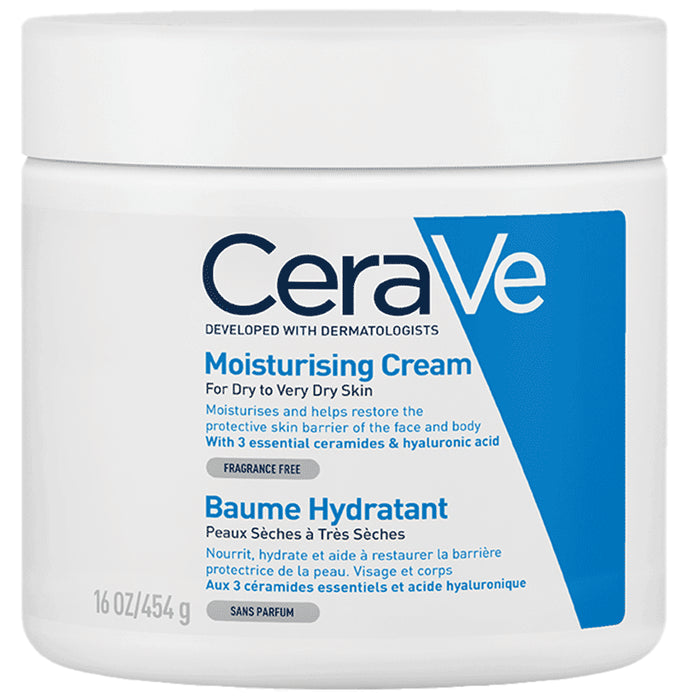 CeraVe Moisturising Cream for Dry to Very Dry Skin | Hydrating Face Care Product - Classic Derma