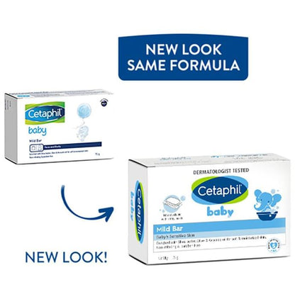 Cetaphil Baby Mild Bar with Shea Butter | Moisturises the Skin | Paraben Free