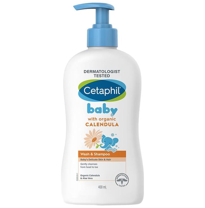 Cetaphil Baby Wash & Shampoo with Organic Calendula & Aloe Vera - Classic Derma