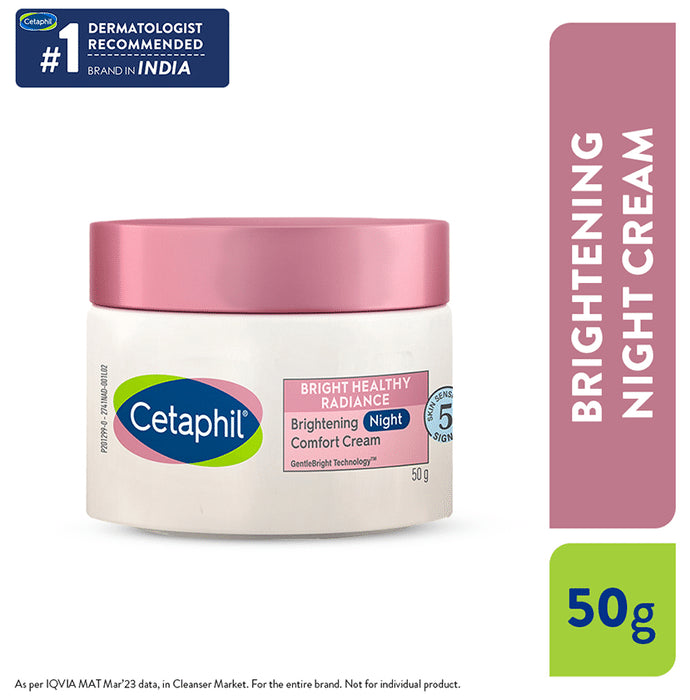 Cetaphil Brightening Night Comfort Cream | For Sensitive Skin
