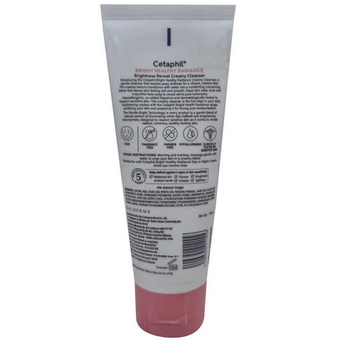 Cetaphil Brightness Reveal Creamy Cleanser | Hypoallergenic & For Sensitive Skin