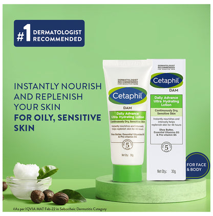 Cetaphil DAM Daily Advance Ultra Hydrating Lotion | For Continuously Dry, Sensitive Skin