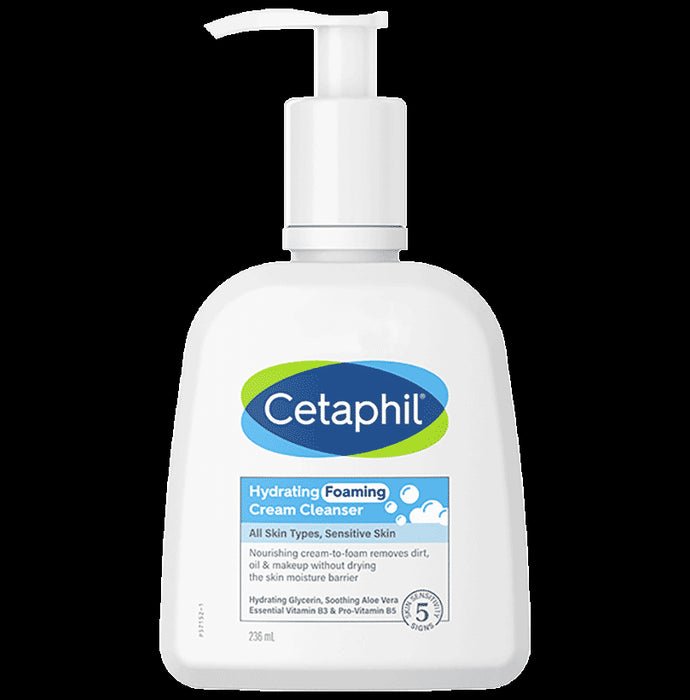 Cetaphil Hydrating Foaming Cream Cleanser - Classic Derma