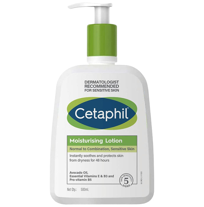 Cetaphil Moisturising Lotion with Avocado Oil, Vitamin E, B3 & B5 | For Normal to Combination, Sensitive Skin - Classic Derma