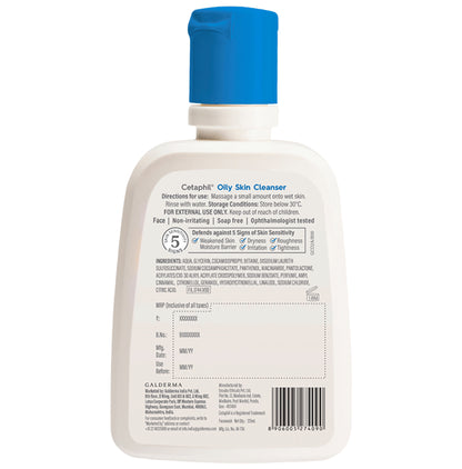 Cetaphil Oily Skin Cleanser | For Combination to Oily, Sensitive Skin