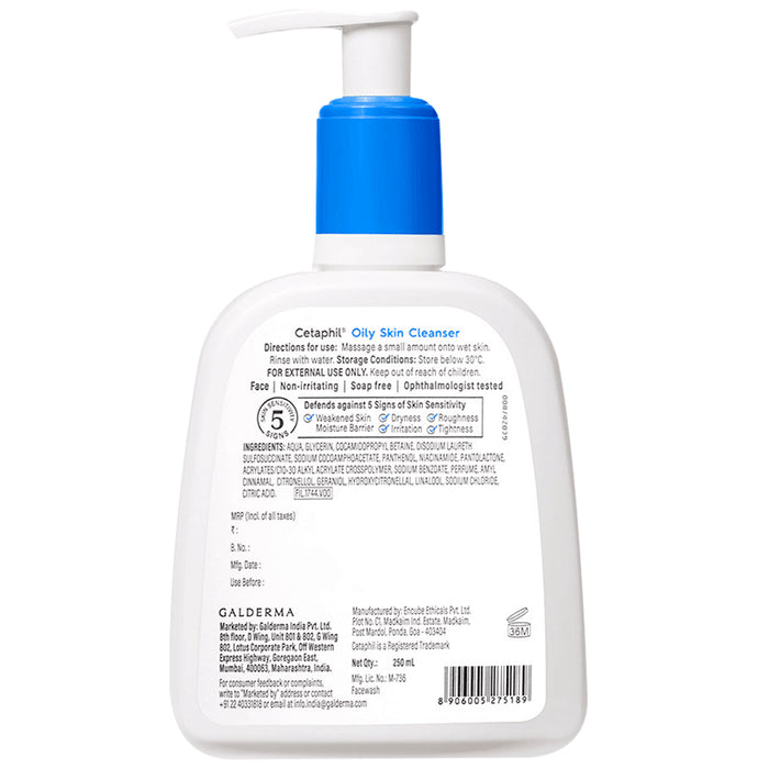 Cetaphil Oily Skin Cleanser | For Combination to Oily, Sensitive Skin