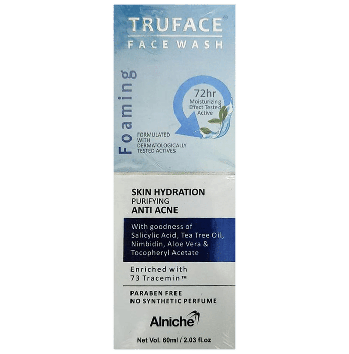 Truface Foaming Anti-Acne Face Wash | Cleanses, Hydrates & Moisturises the Skin | Paraben-Free - Classic Derma