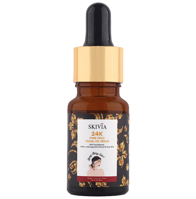 Skivia 24K Pure Gold Facial Oil Serum - Classic Derma