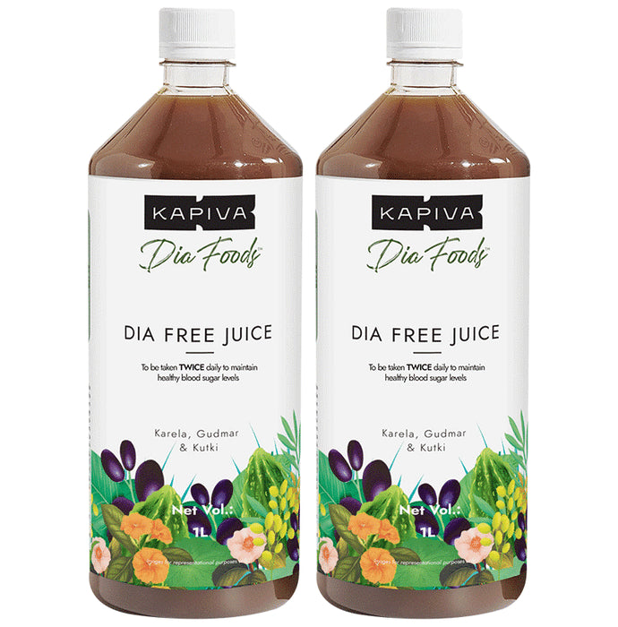 Kapiva Diafree Juice for Diabetes Care | Helps Maintain Healthy Blood Sugar Levels - Classic Derma