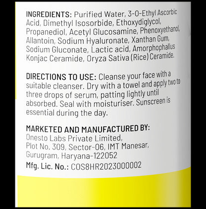 Chemist At Play 10% Vitamin C+2% Glucosamine+Ceramide Brightening Face Serum