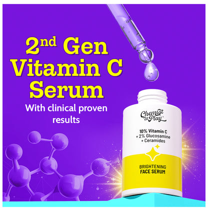 Chemist At Play 10% Vitamin C+2% Glucosamine+Ceramide Brightening Face Serum
