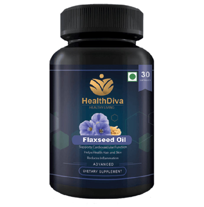 HealthDiva Flaxseed Capsule - Classic Derma