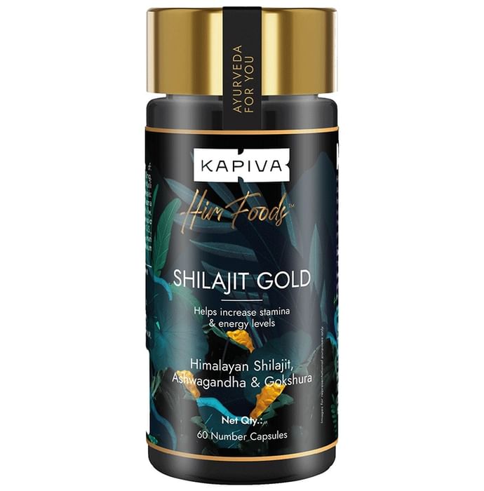 Kapiva Shilajit Gold Capsules with Safed Musli, Gokshura & Ashwagandha | For Stamina & Energy - Classic Derma